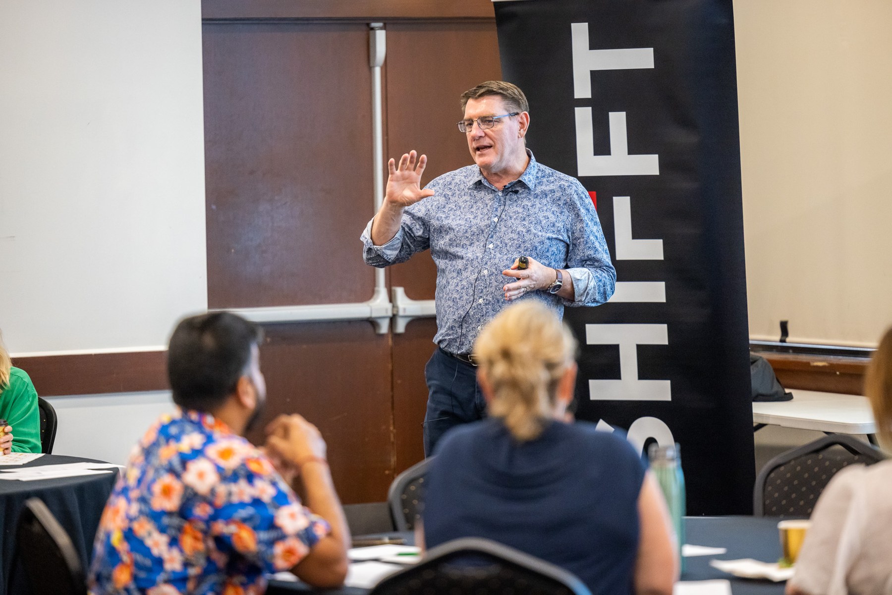 Russell Cummings facilitating a practical workshop for business leaders